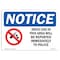 Signmission OSHA Sign, Drug Use Reported Immediately To Police, 10in X 7in Rigid Plastic, 7" W, 10" L, Landscape OS-NS-P-710-L-15525 - alternate 1